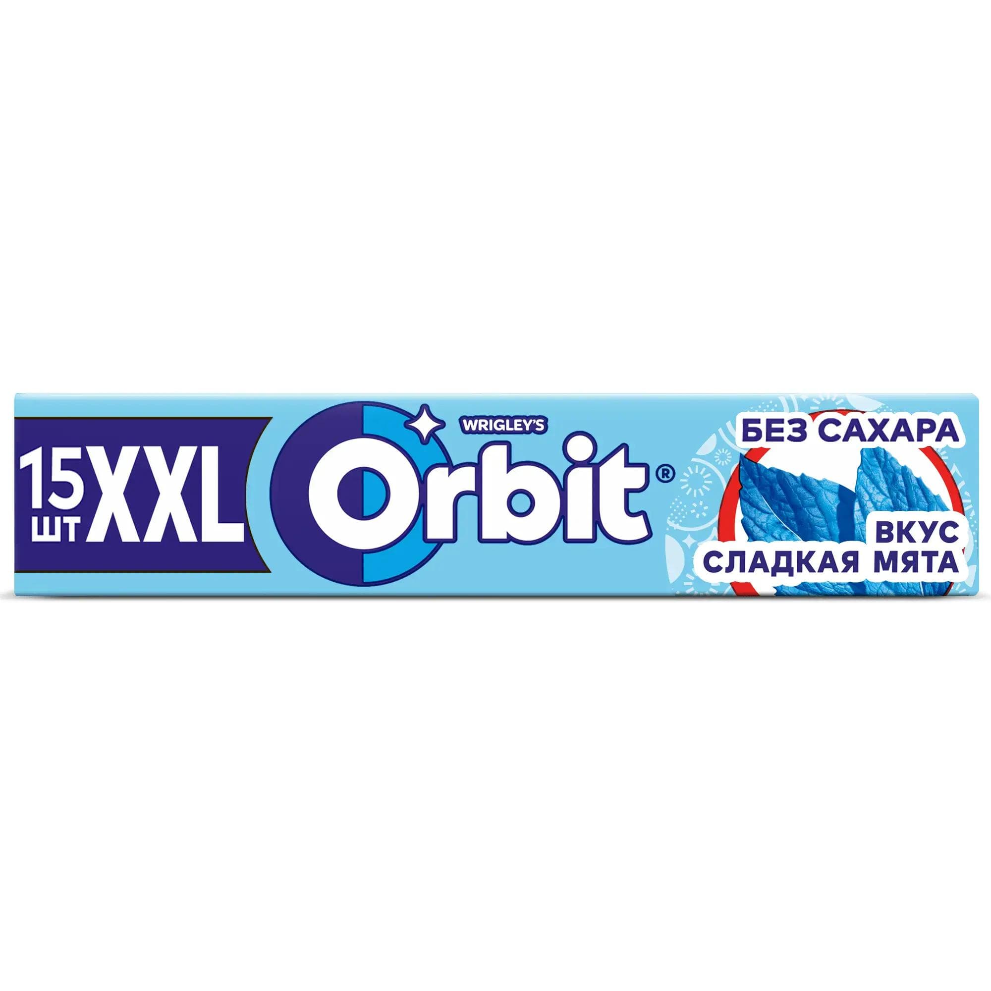 Жевательная резинка Orbit XXL Сладкая мята 20.4 гр., бумага