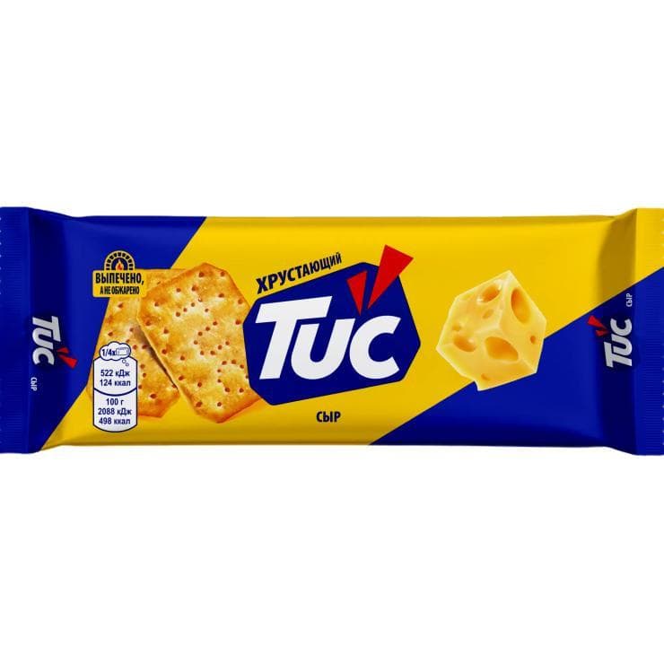 Крекер Tuc с сыром 100 гр., флоу-пак