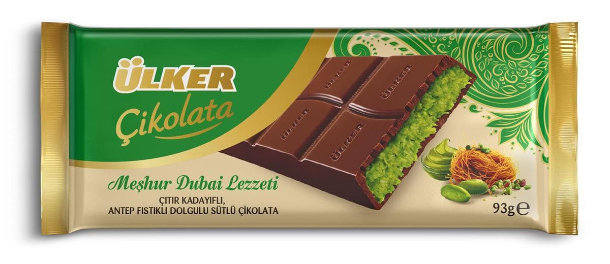 Шоколад Ulker Дубайский 93 гр., флоу-пак