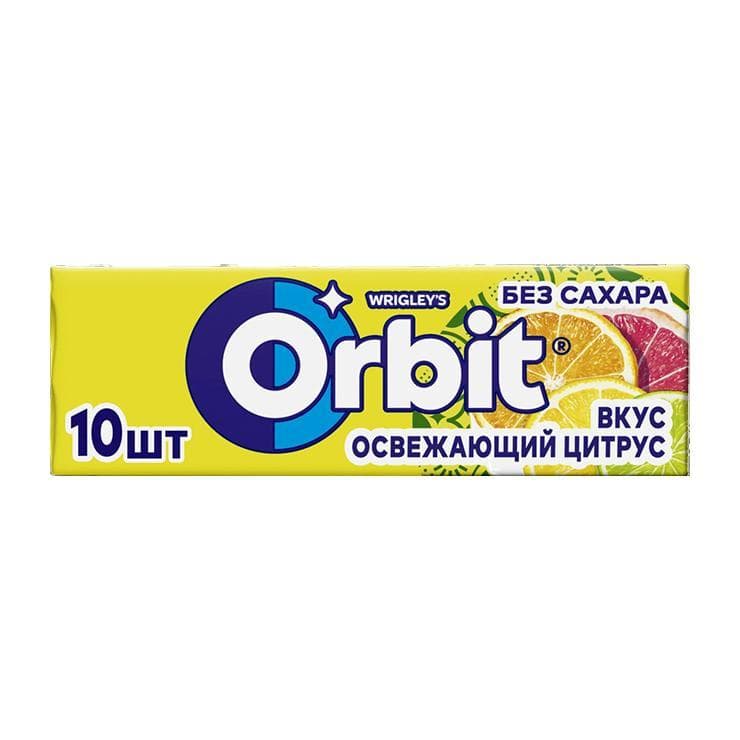 Жевательная резинка Orbit Освежающий цитрус 13.6 гр., бумага