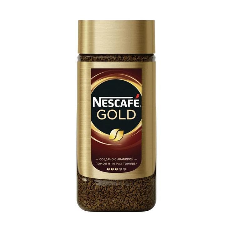 Кофе Нескафе Gold растворимый сублимированный 95 гр., стекло