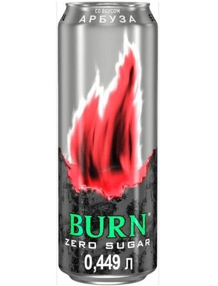 Напиток энергетический Burn Zero Sugar арбуз 449 мл., ж/б