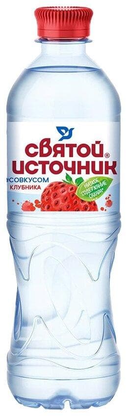 Вода негазированная Святой Источник клубника 500 мл., ПЭТ