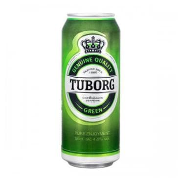 Пиво Tuborg Green светлое фильтрованное пастеризованное 450 мл., ж/б