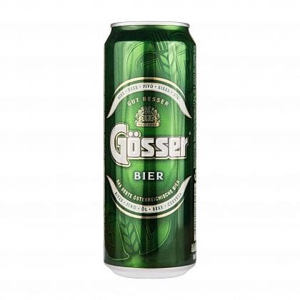 Пиво Gosser светлое пастеризованное 4.7% 450 мл., ж/б