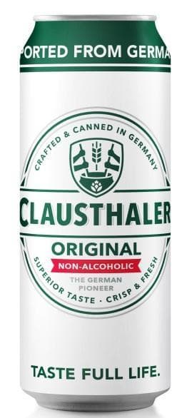 Пиво Clausthaler Original безалкогольное светлое 0.49% 500 мл., ж/б
