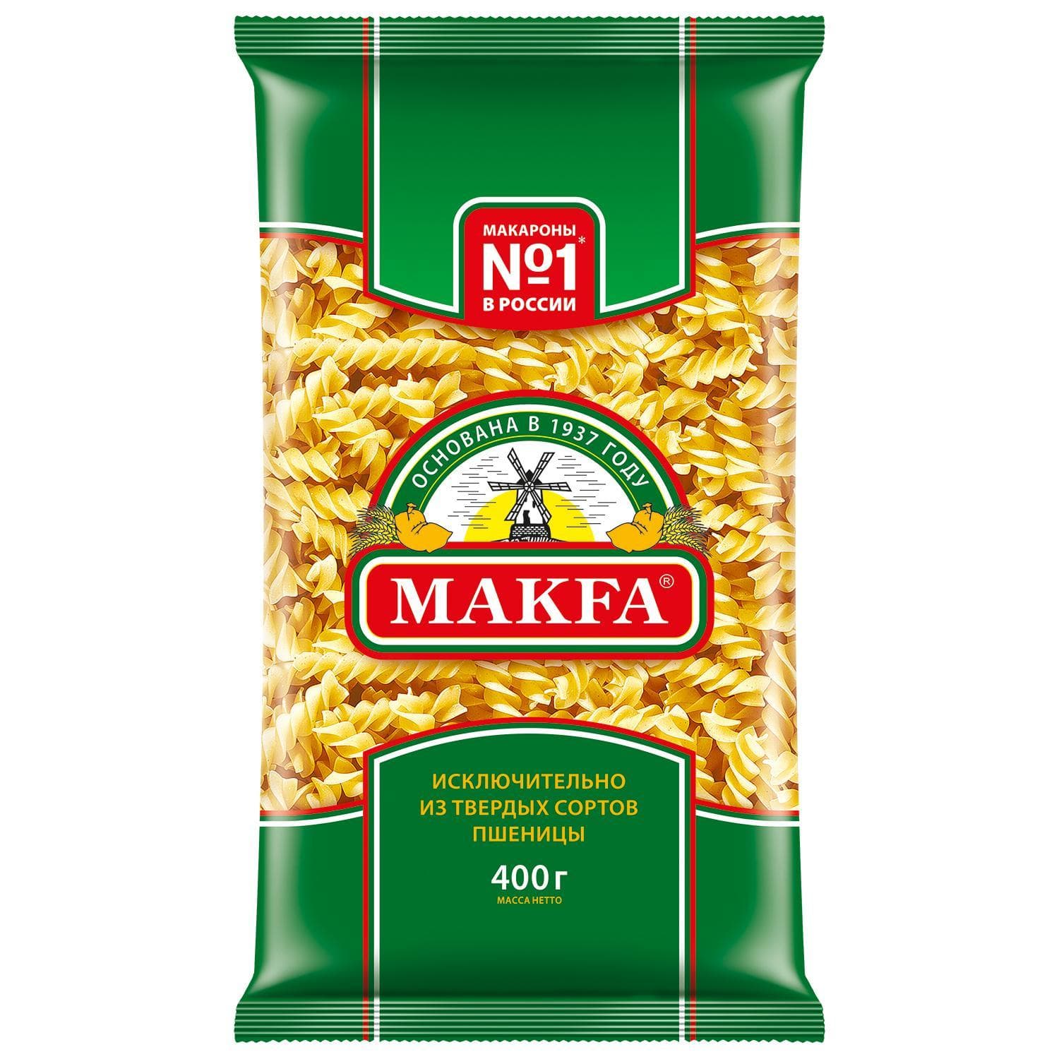 Макаронные изделия Makfa Спирали 400 гр., флоу-пак