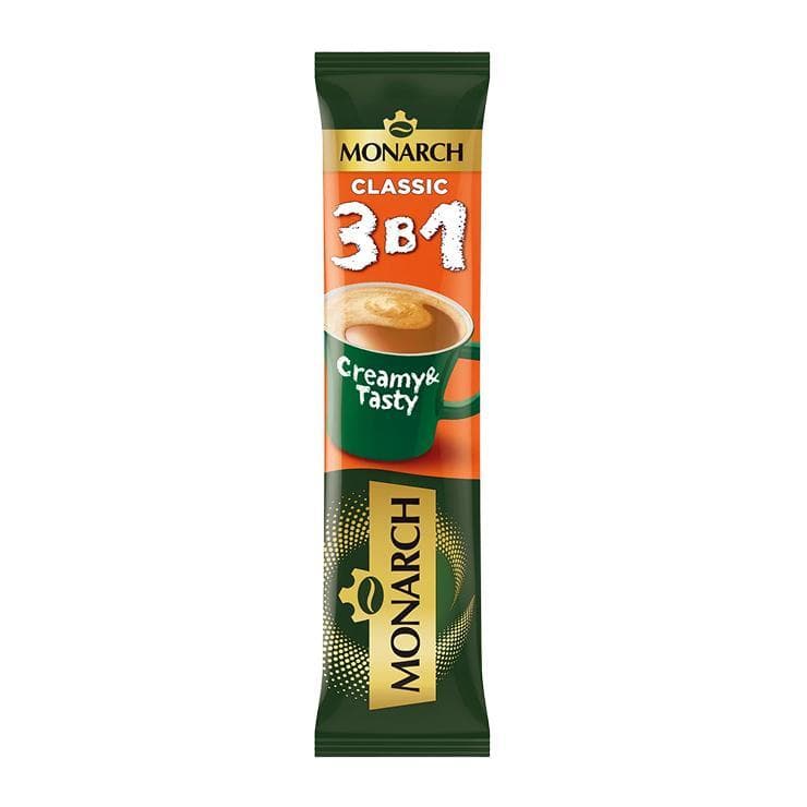 Напиток кофейный растворимый MONARCH 3 в 1 Классика 13.5 гр., стик