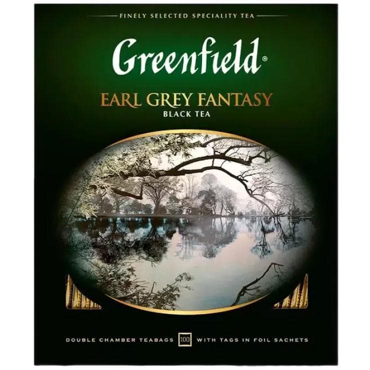 Чай Greenfield Earl Grey Fantasy черный 200 гр., картон