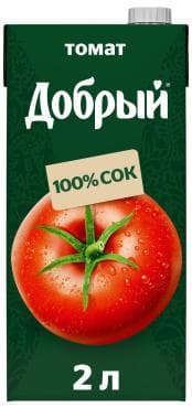 Сок Добрый томат 2 л., тетра-пак