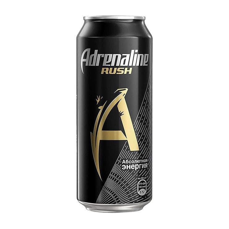 Напиток энергетический Adrenaline Rush 449 мл., ж/б
