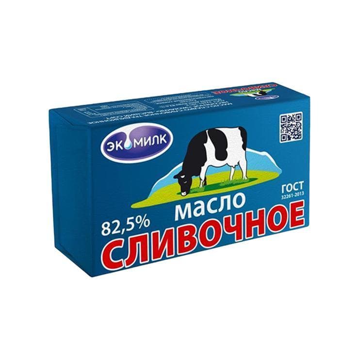 Масло Сливочное охлажденное 82.5%, 330 гр., обертка