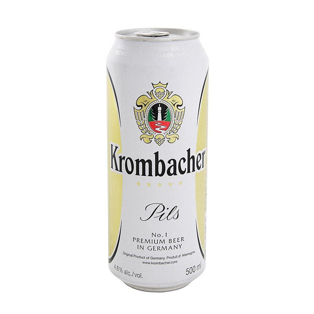 Пиво Krombacher Pils светлое пастеризованное 500 мл., ж/б