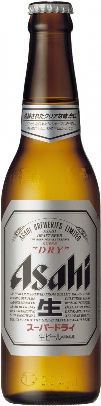 Пиво Asahi Super Dry светлое пастеризованное 330 мл., стекло