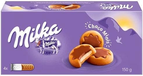 Печенье Milka Chocominis с молочной начинкой 150 гр., картон