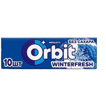 Жевательная резинка Orbit Winterfresh 13.6 гр., бумага