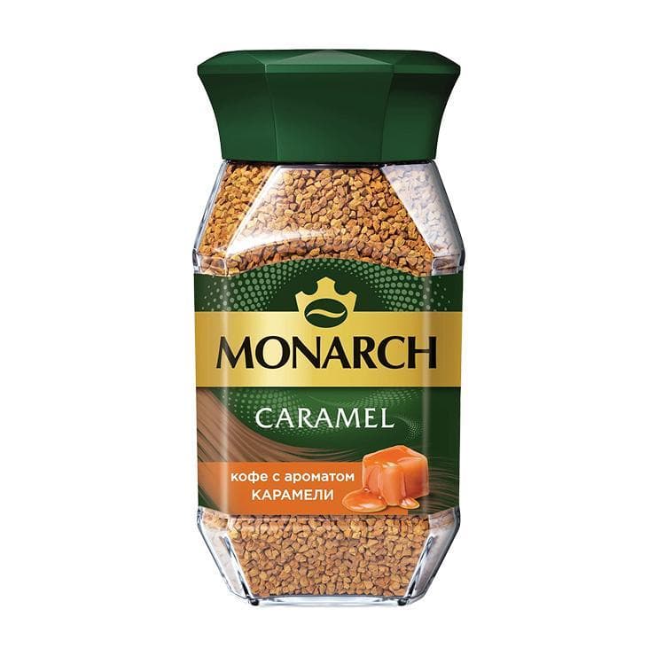 Кофе MONARCH CARAMEL 95 гр., стекло
