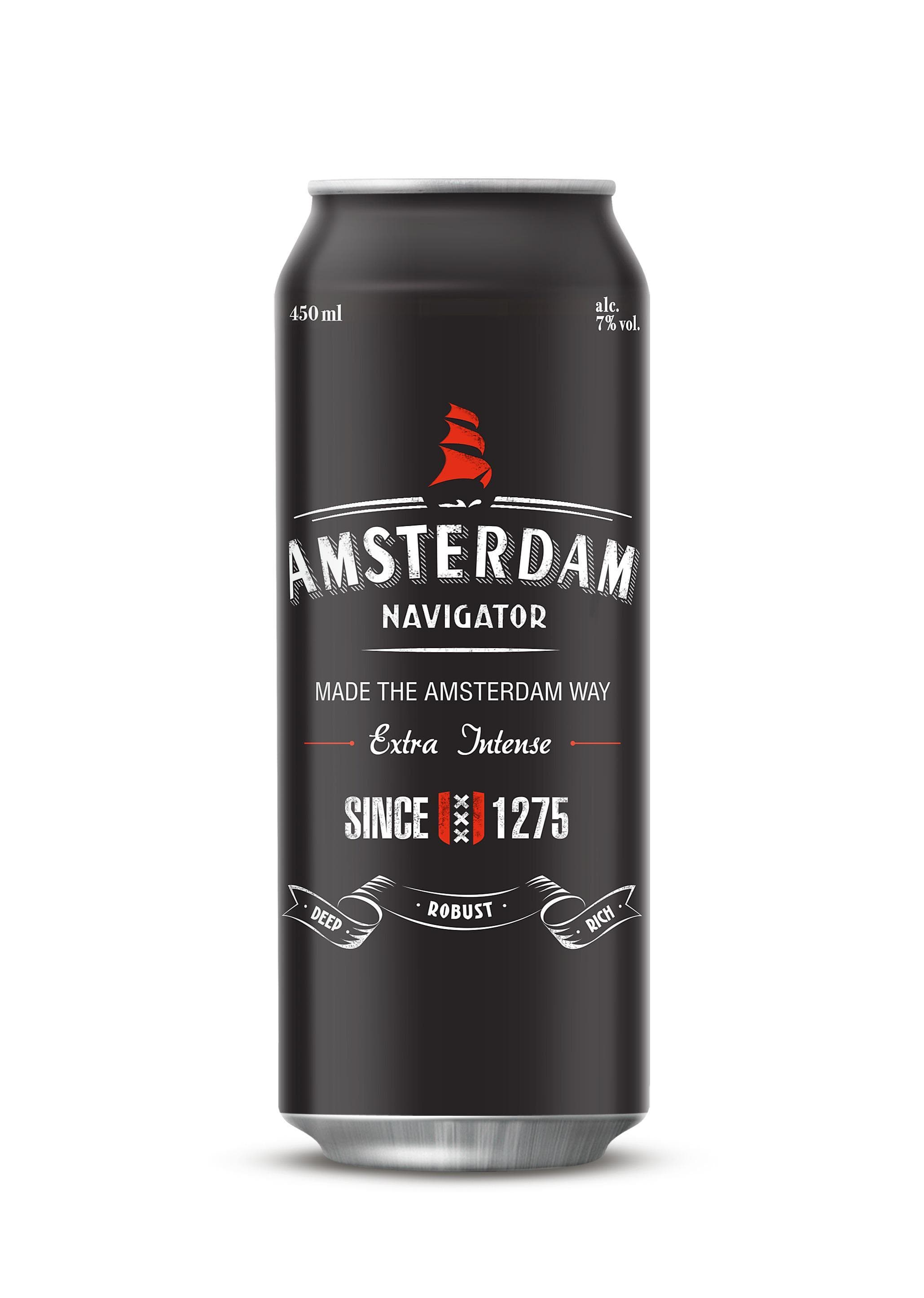 Пивной напиток Amsterdam Navigator светлое фильтрованное 450 мл., ж/б