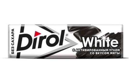 Резинка жевательная Dirol White мята с 13.6 гр., обертка