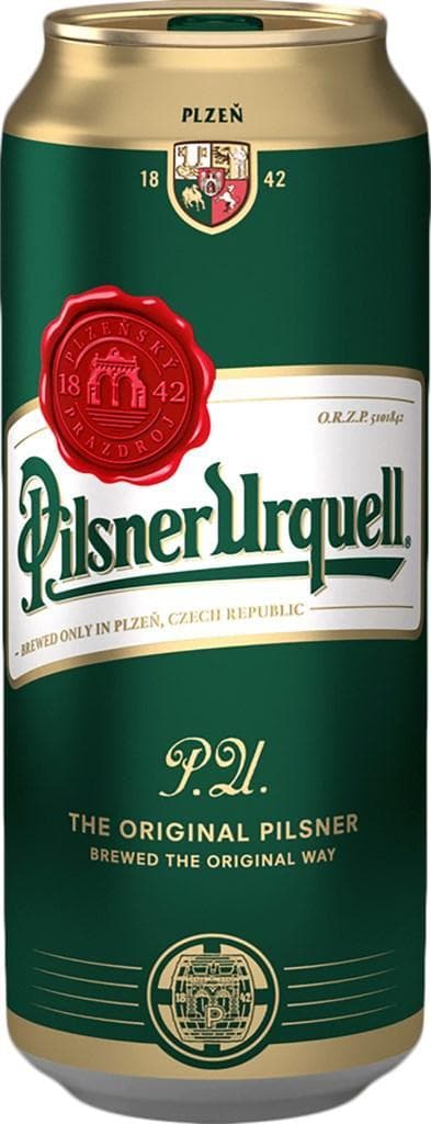 Пиво светлое фильтрованное Pilsner Urquell 4.4%, 500 мл., ж/б