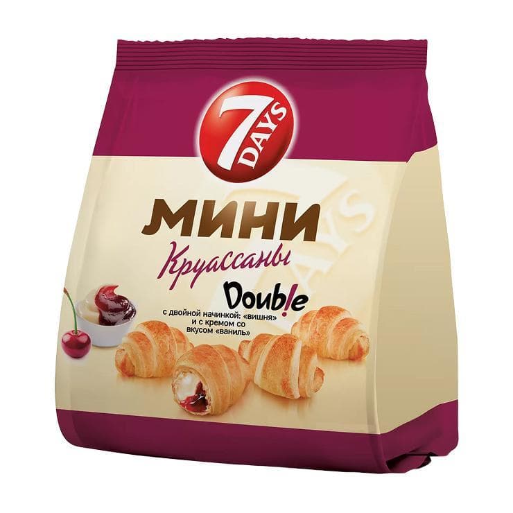 Круассаны 7 Days вишня 265 гр., флоу-пак