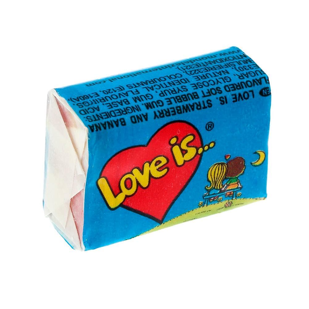 Жевательная резинка Love is… Клубника банан 4.2 гр., обертка