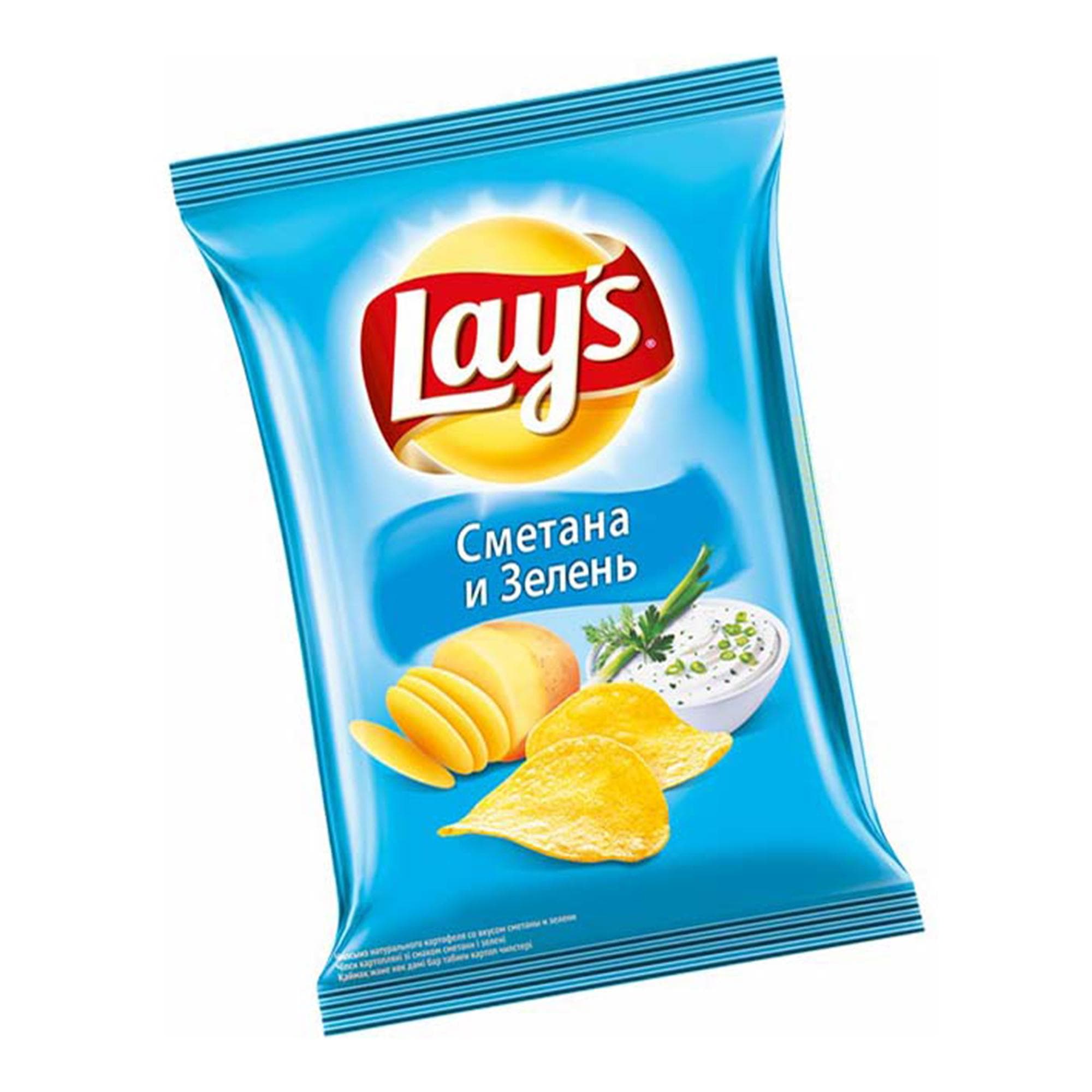 Чипсы Lay's сметана лук 70 гр., флоу-пак