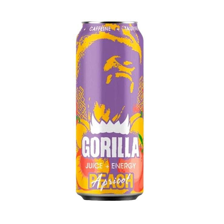Напиток энергетический Gorilla персик абрикос 450 мл., ж/б