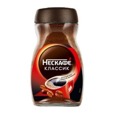 Кофе Нескафе классик натур. растворимый гранулированный 95 гр., стекло