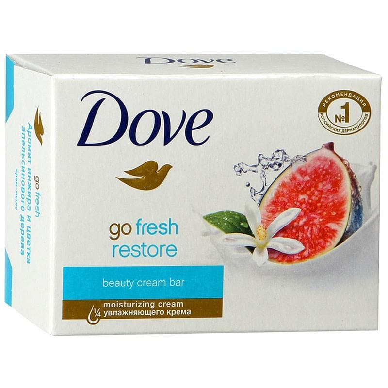 Крем-мыло Dove Инжир и лепестки апельсина 135 гр., картон