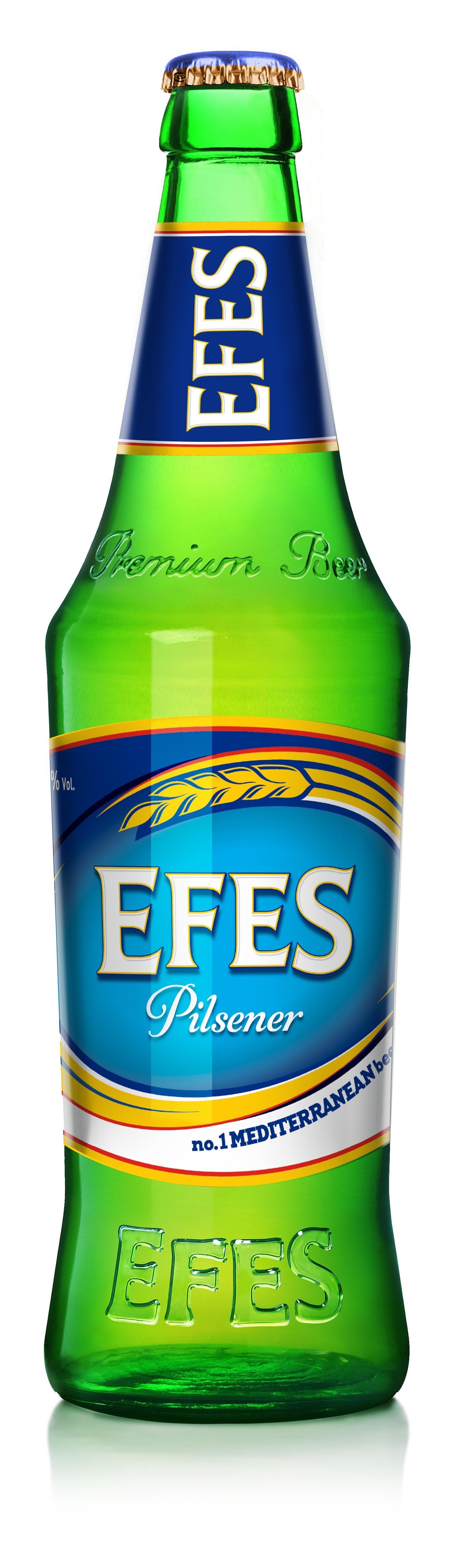 Пиво Efes Pilsener светлое пастеризованное 450 мл., стекло