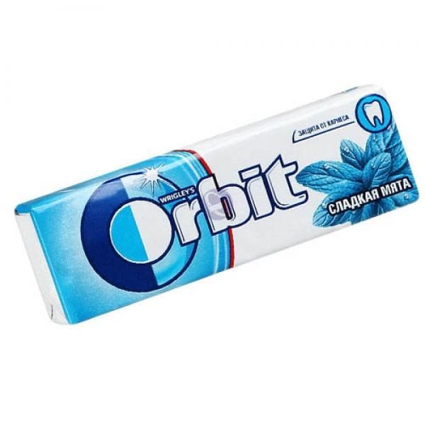Жевательная резинка Orbit Сладкая мята 13.6 гр., бумага