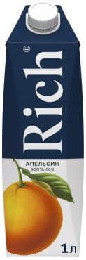 Сок Rich апельсин 1 л., тетра-пак