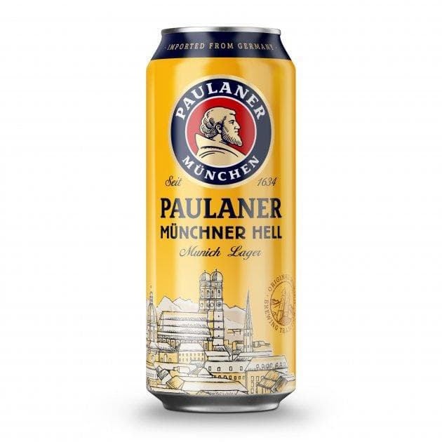 Пиво Paulaner Munchner Hell светлое фильтрованное 500 мл., ж/б