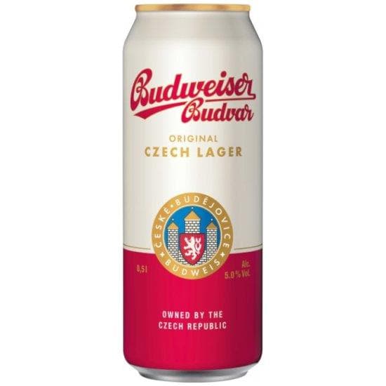 Пиво Budweiser Budvar светлое пастеризованное 500 мл., ж/б