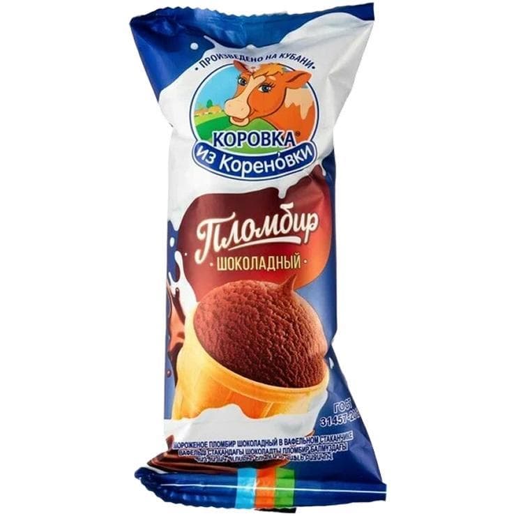 Мороженое пломбир Коровка из Кореновки шок. в 70 гр., флоу-пак