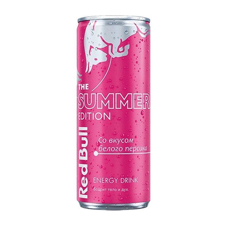 Напиток энергетический Red Bull Summer edition белый 250 мл., ж/б