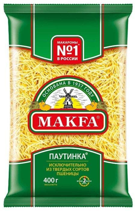 Макаронные изделия Makfa вермишель паутинка 400 гр., флоу-пак