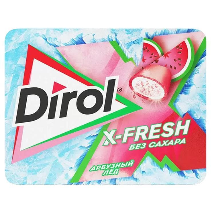 Резинка жевательная Dirol X-Fresh арбузный лед без 16 гр., картон