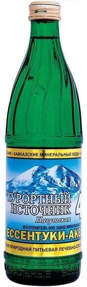 Вода газированная Ессентуки № 4 курортный источник 450 мл., стекло