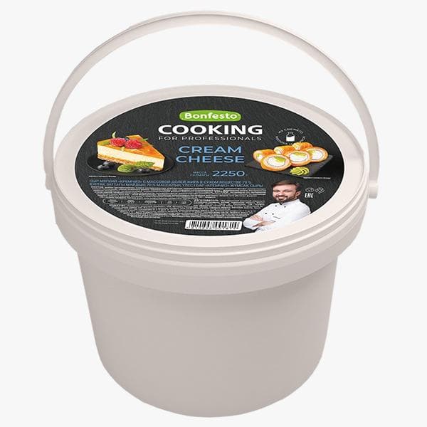 Сыр CooКing Кремчиз 70% 2.25 кг., ведро