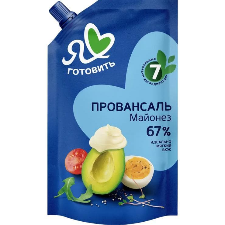 Майонез Я люблю готовить Провансаль Классический 67% 390 мл., дой-пак