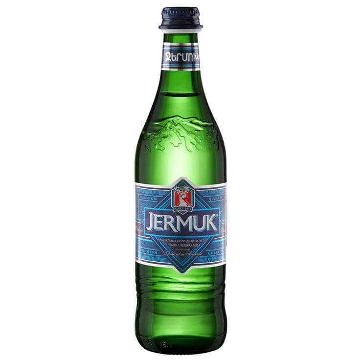 Вода газированная Jermuk минеральная 500 мл., стекло