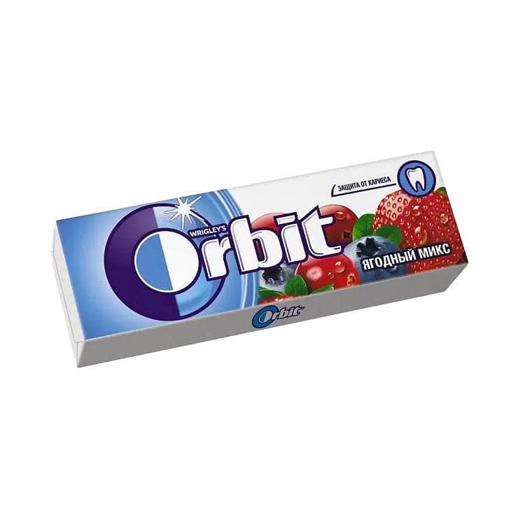 Жевательная резинка Orbit Ягодный микс 13.6 гр., бумага
