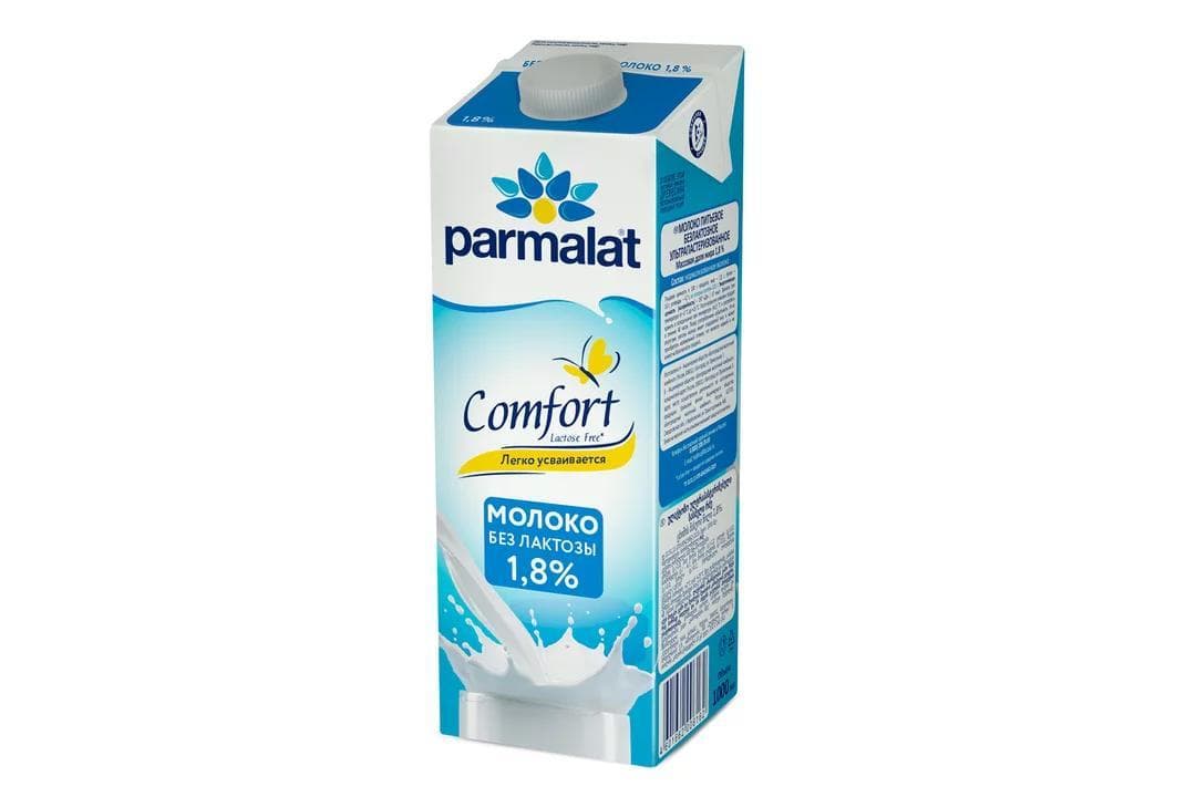 Молоко Parmalat безлактозное 1.8% 1 л., тетра-пак