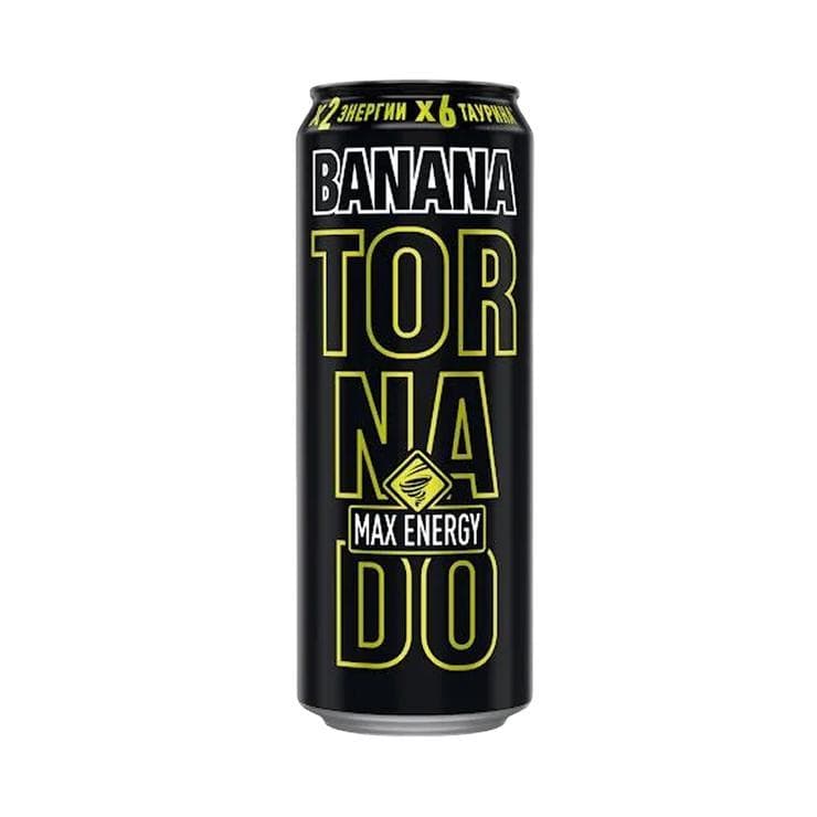 Напиток энергетический Tornado Energy банан 450 мл., ж/б