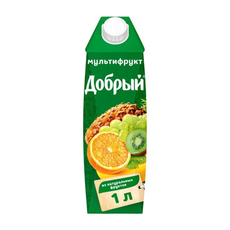 Нектар Добрый мультифрукт 1 л., тетра-пак