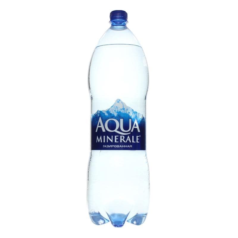 Вода газированная Aqua Minerale артезианская 2 л., ПЭТ