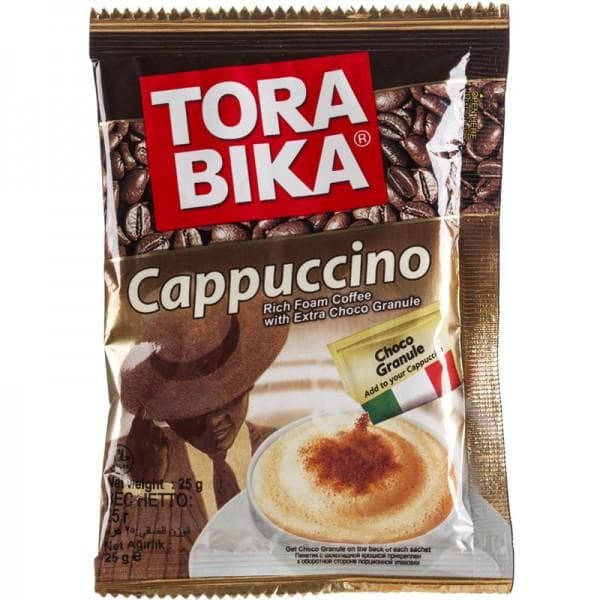 Напиток кофейный Tora Bika Cappuccino с шоколадной 25 гр., саше