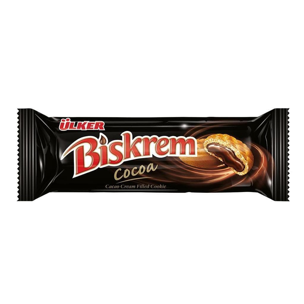 Печенье ULKER Biskrem cocoa с кремовой начинкой с 100 гр., флоу-пак